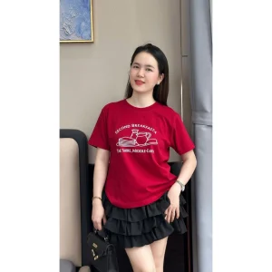 Áo Thun Nữ In Cao Cấp Cotton Hàn Quốc